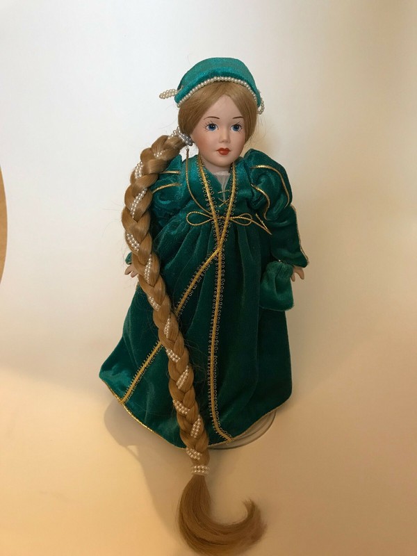 porcelain rapunzel doll