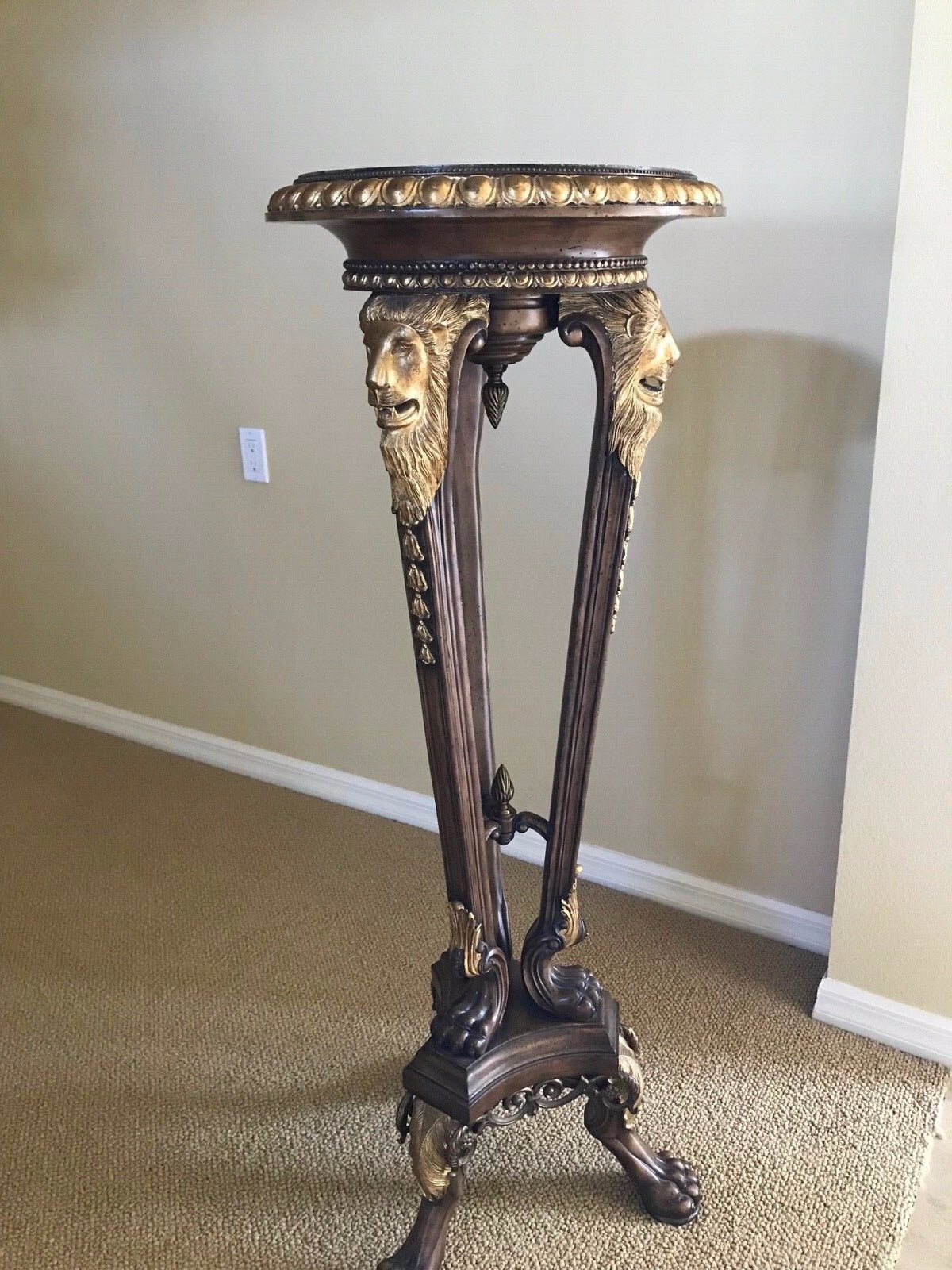 Maitland Smith lion plant stand