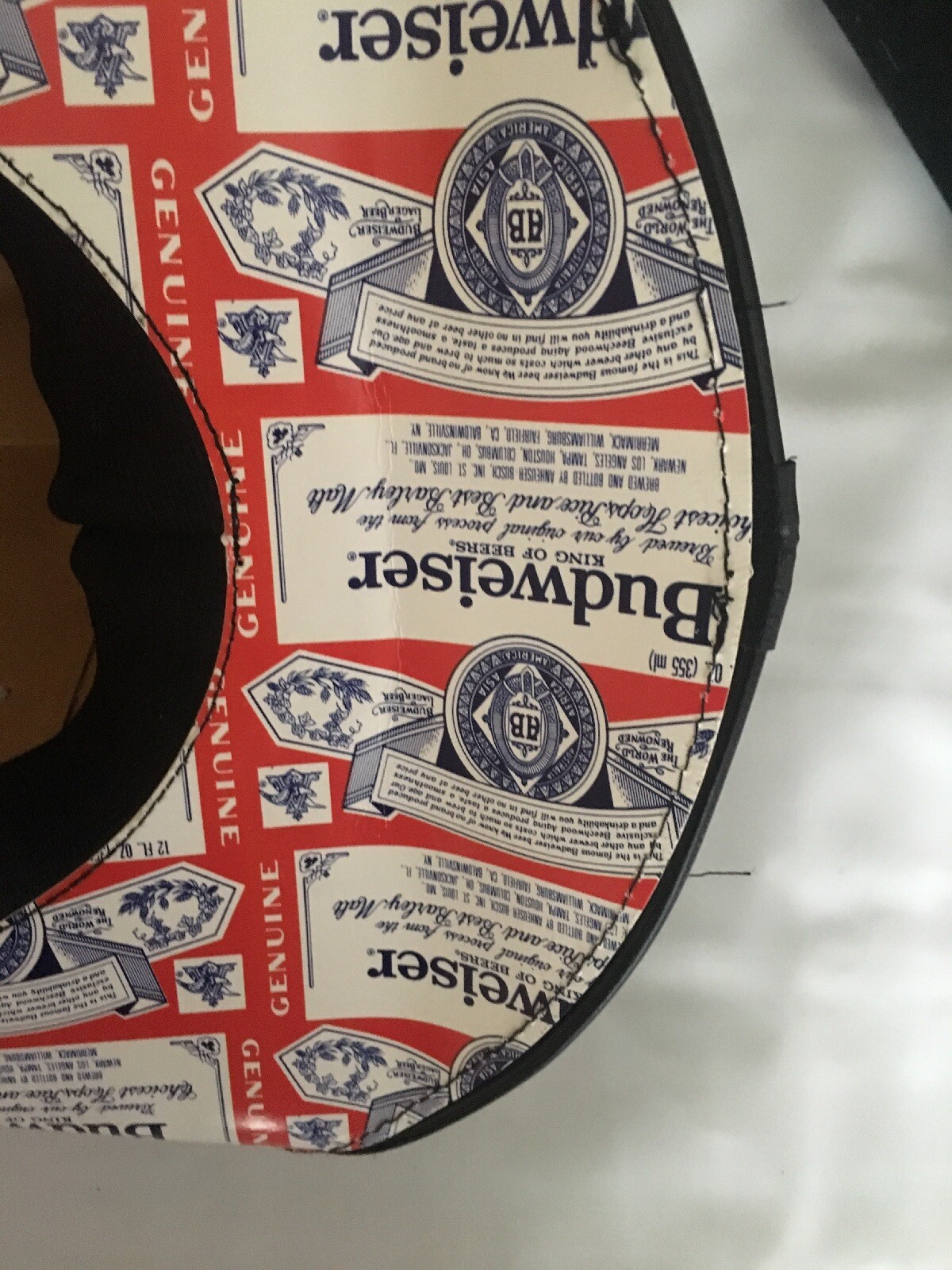 BUDWEISER Beer Box COWBOY HAT (2017) Anheuser Busch ONE SIZE