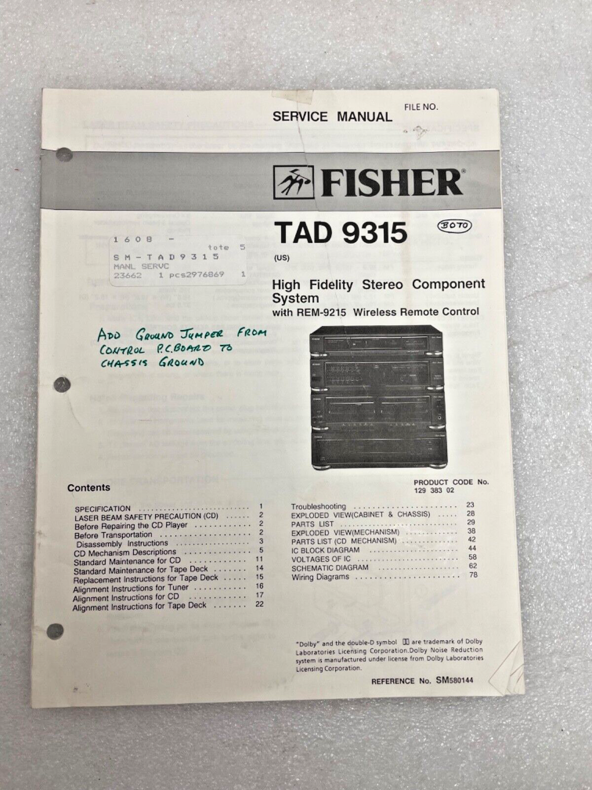 Service Manual Repair