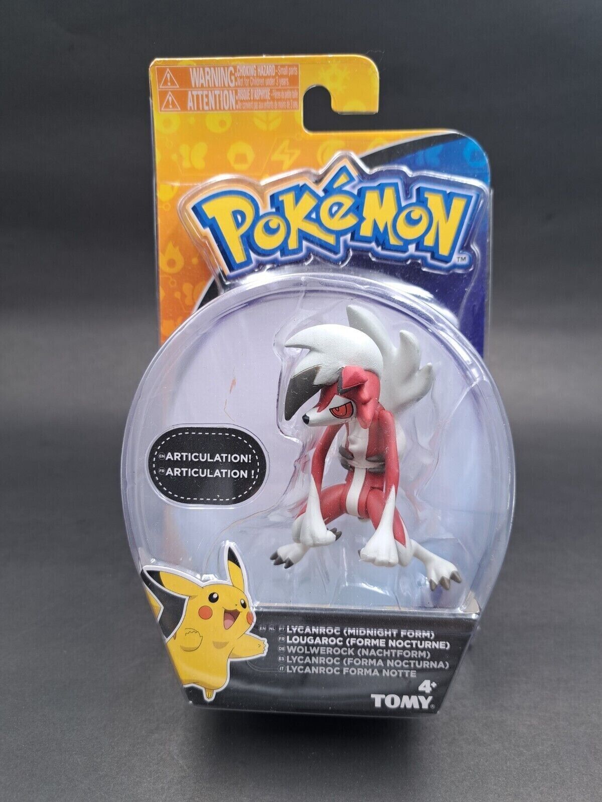 Pokemon LYCANROC Midnight Form Tomy Action Figure NEW NIB Pokemon LYCANROC Midnight Form Tomy Action Figure NEW NIB