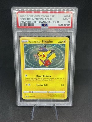 ポケモンカード Special Delivery ピカチュウ #074 PSA9 PSA 9 SPECIAL DELIVERY PIKACHU 074 HOLO SWIRL POKEMON CENTER