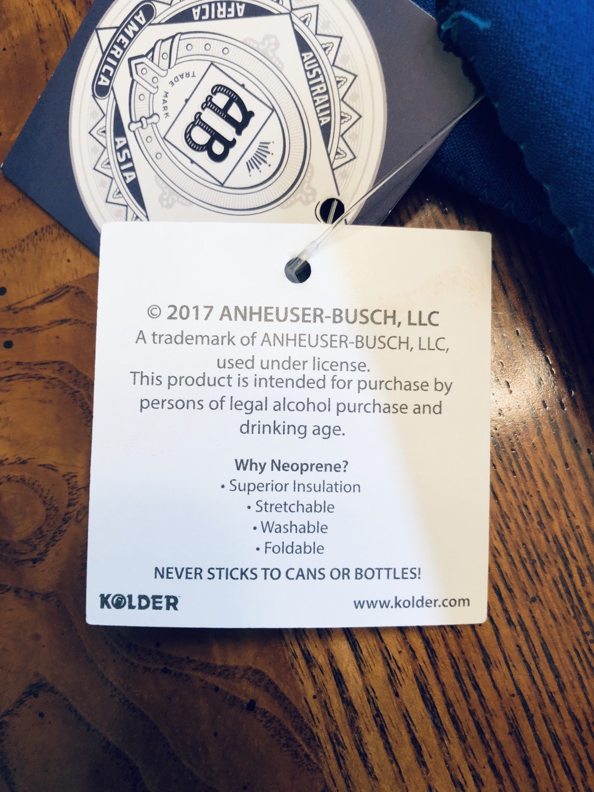 NEW 2 PACK Kolder Officially Licensed Bud Light Beer Can Neoprene Cooler Koozie