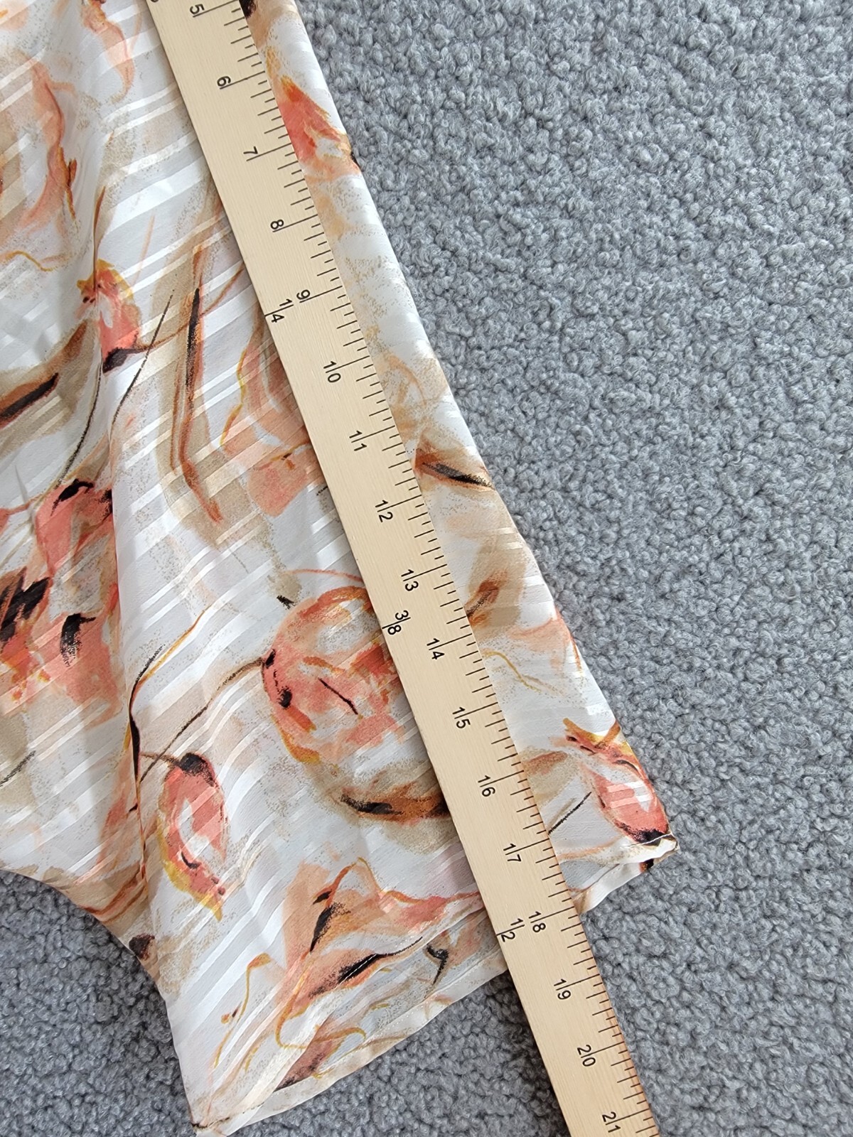 Anne Klein Printed Open-Front Kimono Cardigan Women's L/XL Multi Long Sleeve - Picture 4 of 13