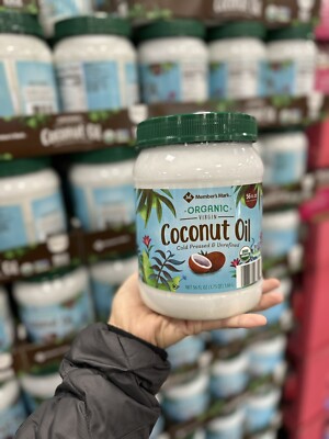 Coconut Oil 56oz FREE SHIP- Member's Mark Organic Virgin