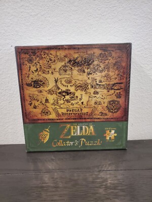 Legend of Zelda Collectors Edition Puzzle Hyrule Map 550 Pc 18 x 24 NEW SEALED