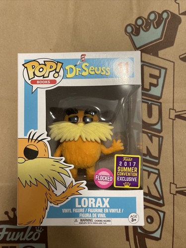 その他 Funko Pop! Dr. Seuss Lorax Flocked FUNKO POP BOOKS DR. SUESS #11 LORAX (FLOCKED SDCC 2017