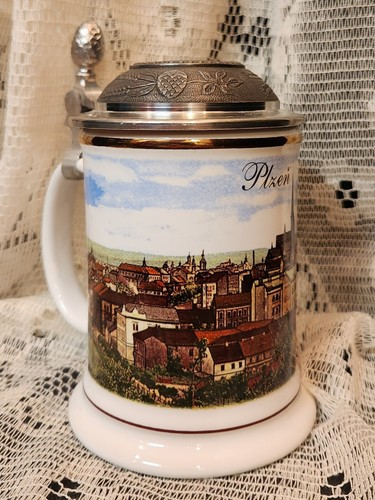 J*1様 stein VINTAGE REPRODUCTION DAMAGE D VINTAGE Pewter Lid Beer Stein 