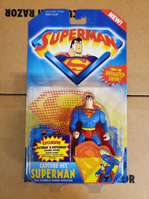 Superman: The Animated Series Capture Net Superman Figure 1996 (MOC)