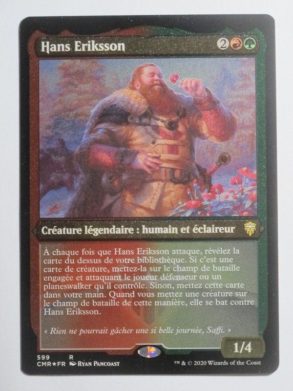 Hans Eriksson Foil Etched    Mtg Magic Vf Nm