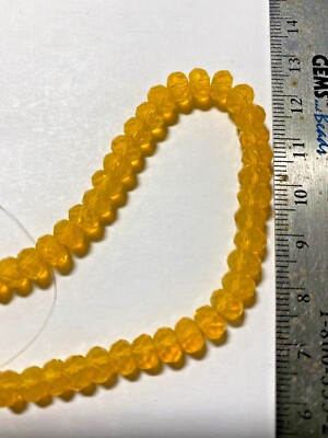 Chinarovski Faceted Glass Crystal Rondelle Space Beads 6mm