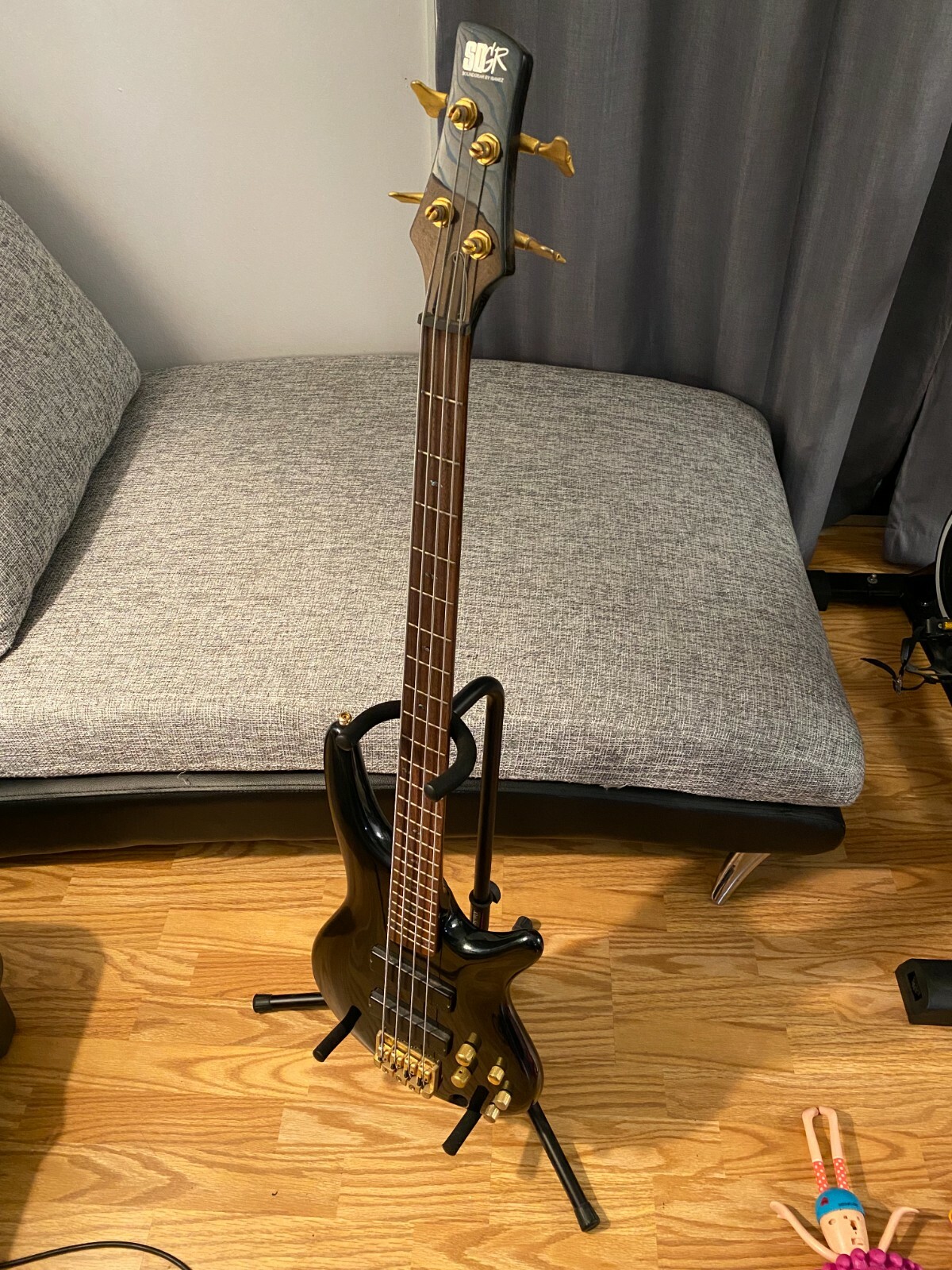 Купить Бас IBANEZ SR530 SDGR BLACK electric bass guitar used sounds and
