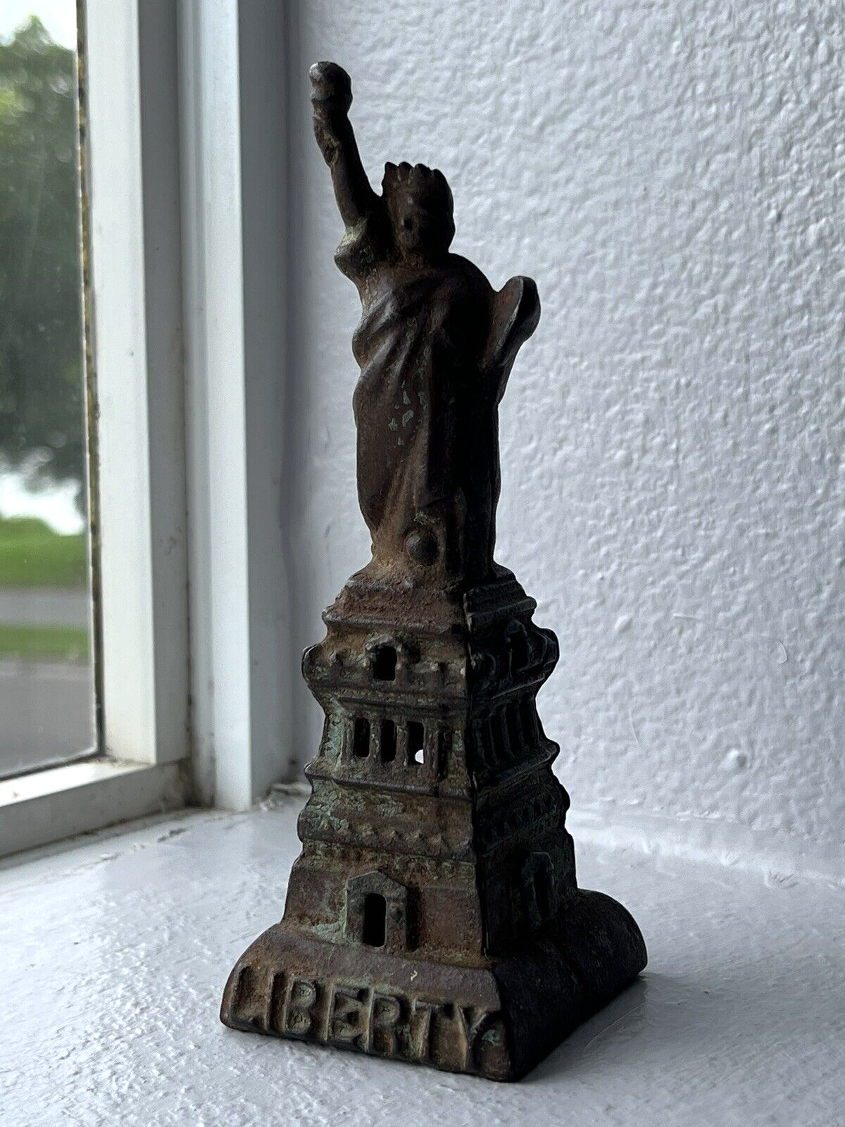 ANTIQUE 1911 CAST IRON STATUE OF LIBERTY BANK | eBay ANTIQUE 1911 CAST IRON STATUE OF LIBERTY BANK | eBay