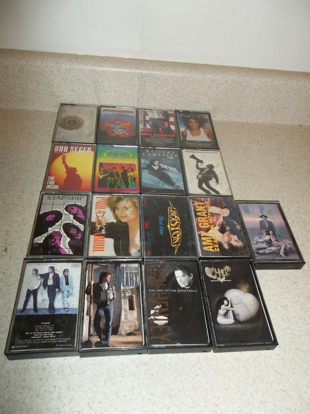 Lot Of 44 Mixed variety of Cassette Tapes           404