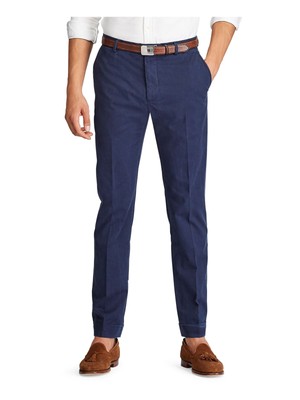 

POLO RALPH LAUREN Мужские темно-синие классические эластичные брюки чинос без защипов, Navy, 715754945001