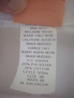 Professional White Lab Coat Size 3B Physician's White Coat