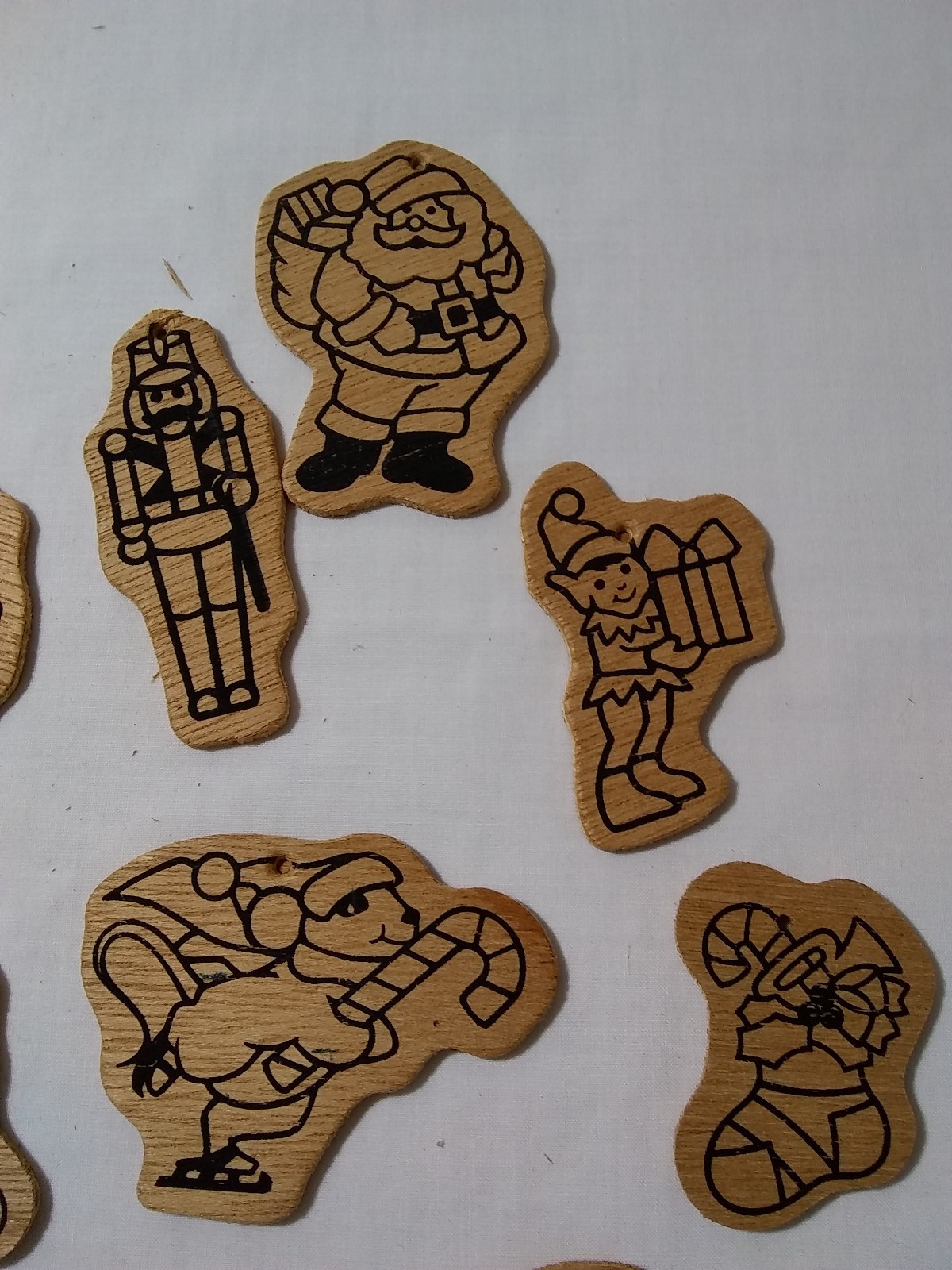 Paint on Wood Christmas Ornaments