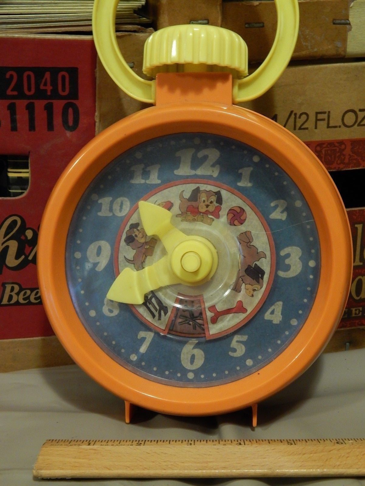 Matchbox (1972) Rhyme Time Clock ~ Live n Learn Series [Lesney] Vtg Retro Toy