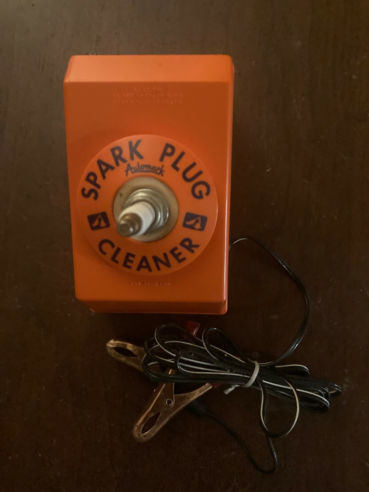 Vintage Automark Spark Plug Cleaner W/ original packaging & manual (non