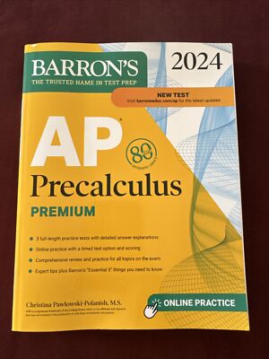Barron s 2024 AP Precalculus Premium Review