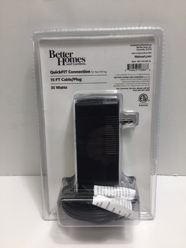 Better Homes & Garden 35 Watt Quickfit Transformer w/ Light Sensor 15ft Cable
