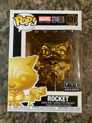 Funko POP! Rocket Marvel Studios The First Ten Years 420 FYE Exclusive IN HAND