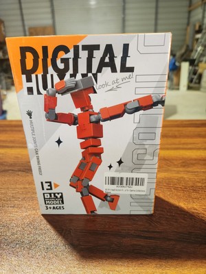 3D Digital Human Action Figure Kit  DIY Building Block Model  Multiple Joints