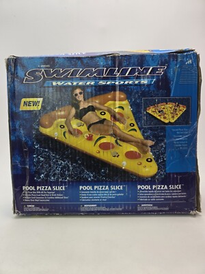 Swimline Giant Inflatable Pizza Slice Pool Float 90645