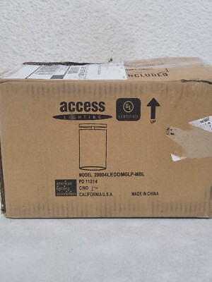 Access Lighting 1-Light Black LED Outdoor Flush Mount Light- 29004LEDDMGLP-MBL