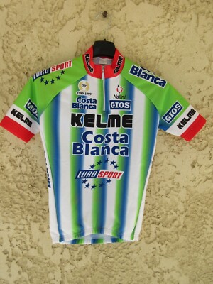 Maillot cycliste KELME COSTA BLANCA 1999 camiseta vintage shirt enfant 12 ans