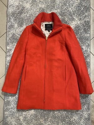 J.CREW italian stadium cloth wool Nello Gori wibrant red sz4