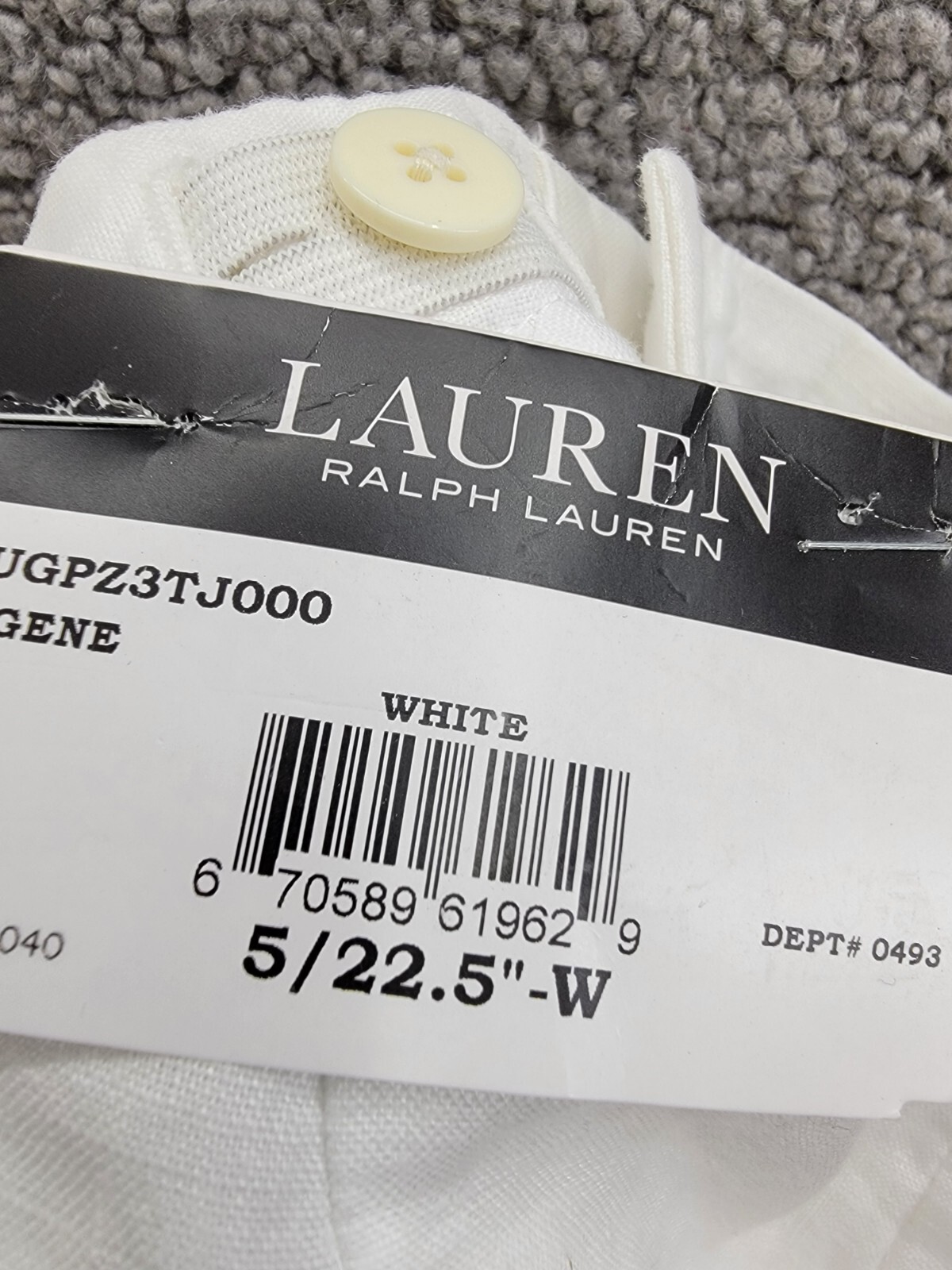 Lauren Ralph Lauren Straight Leg Linen Dress Pants Little Boys' 5/22.5'' White - Picture 17 of 17