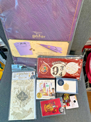Harry Potter Hogwarts Bundle flying letters Marauder's Map Lanyard Notecards Stk