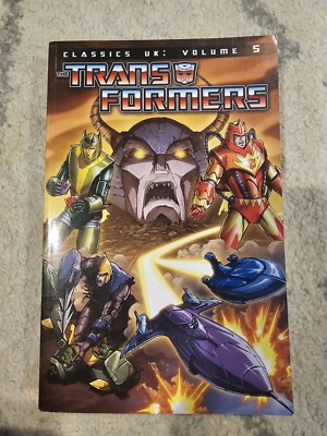 The Transformers Classics UK Volume 5 Trade Paperback IDW Rare Book 2014 First