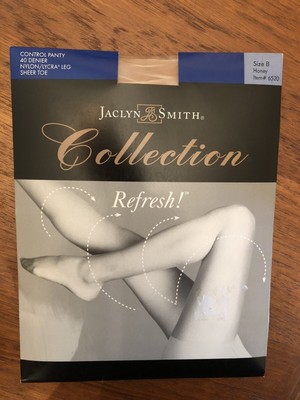 New Jaclyn Smith Refresh Size B Honey Control Pantyhose 