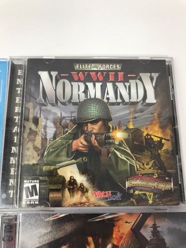 4 Assorted Computer Games Medal Of Honor Battlefield Star Wars WWII Normandy