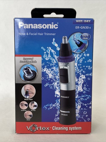 Panasonic ER-GN30-K MEN’S WET/DRY NOSE & FACIAL HAIR TRIMMER NEW FREE US SHIP!