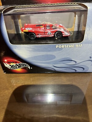 100% Hot Wheels Porsche 917 #23 Red w Case 1:64 LE MANS McQueen MIB LE