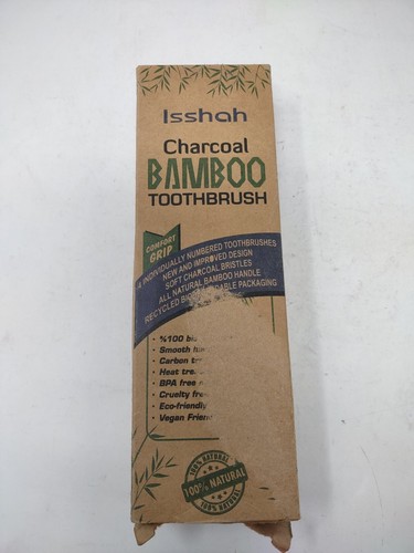 - 4 Pack Bamboo & Charcoal Toothbrush