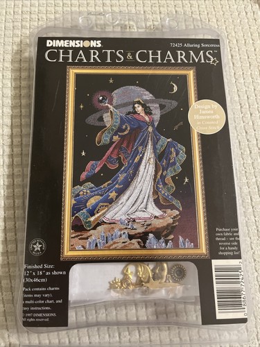 DIMENSIONS☆CHARTS&CHARMSキット Dimensions ALLURING SORCERESS Charts & Charms Cross Stitch