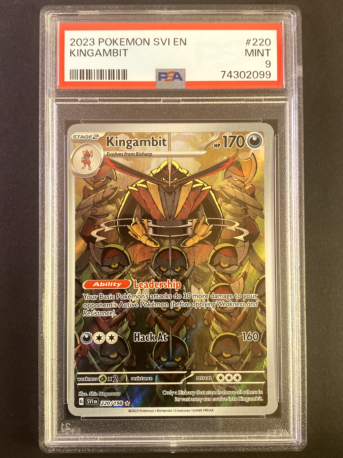 PSA 9 Kingambit 220/198 Scarlet & Violet 2023 MINT | eBay PSA 9 Kingambit 220/198 Scarlet & Violet 2023 MINT | eBay