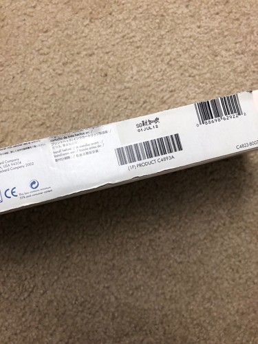 HP Deskjet Yellow Printhead & Cleaner 80 c4823a Series 1000 Exp 7/2012