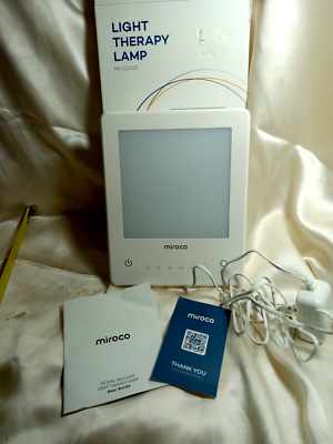 Miroco Light Therapy Lamp Touch and Shine Model MI CL003 IN BOX WITH GUIDE