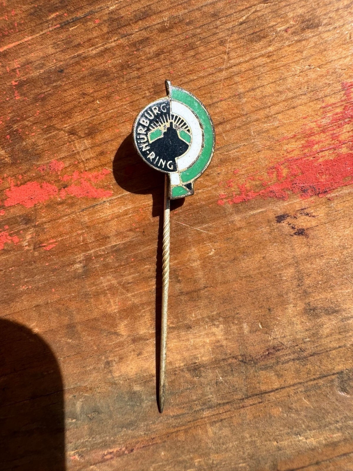 Nurburg Ring Motor Racing Circuit Enamel Staff Uniform Lapel Badge Emblem