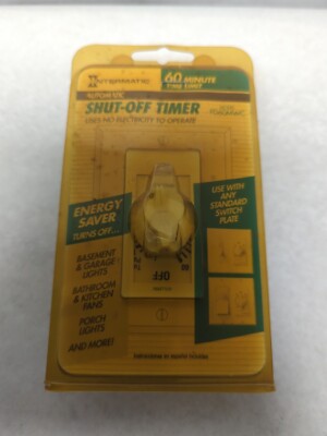INTERMATIC,FD60MWC,SHUT-OFF TIMER USES NO ELECTRICITY NOS