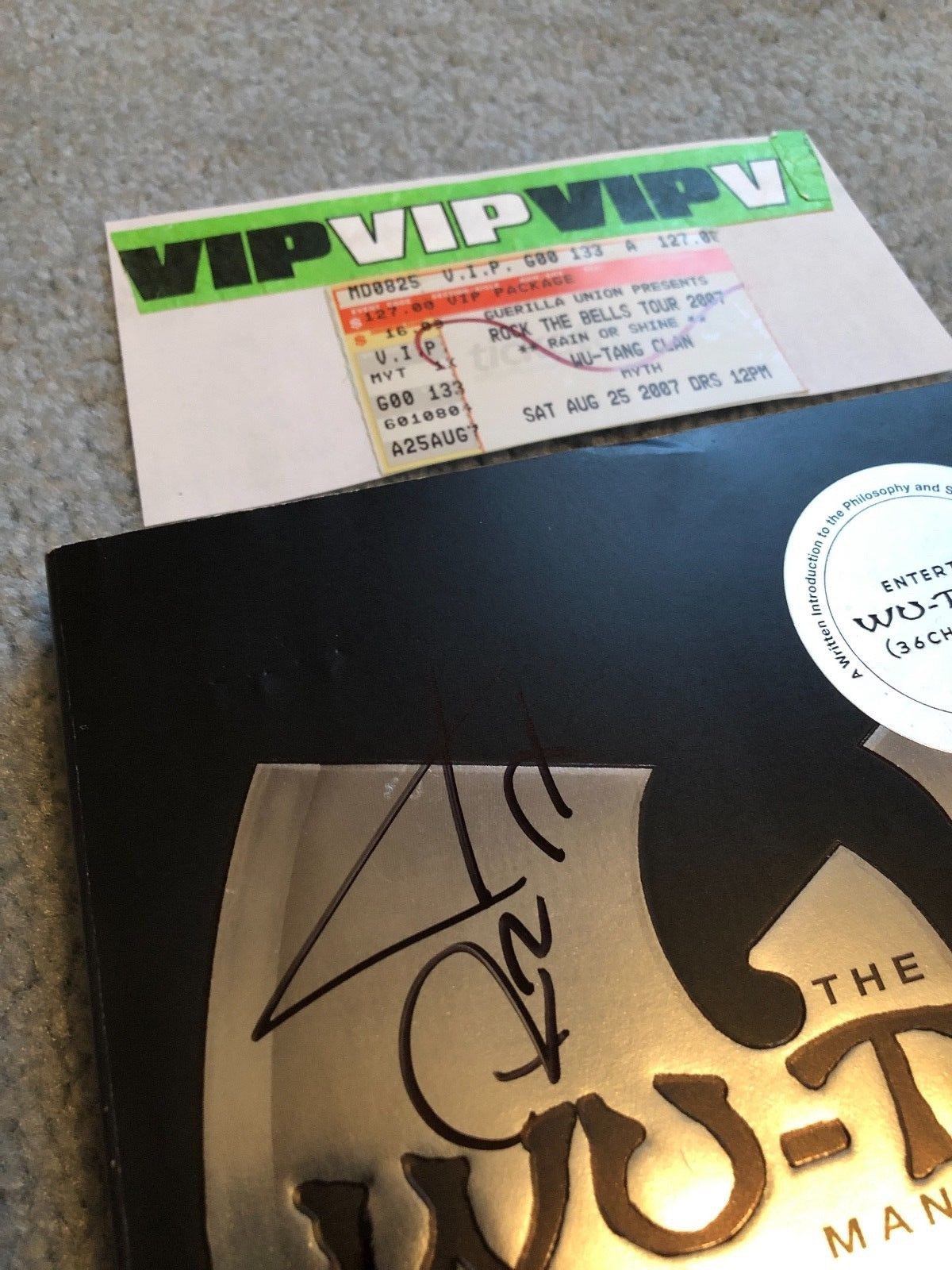 Signed - The Wu-Tang Clan Manual by The RZA - 4 Members Autographs!