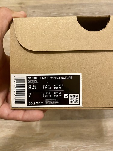 Pre-owned Nike Dunk Low Next Nature White Sail Dd1873-101 Women's Size 8.5, Men's Size 7 In White-sail