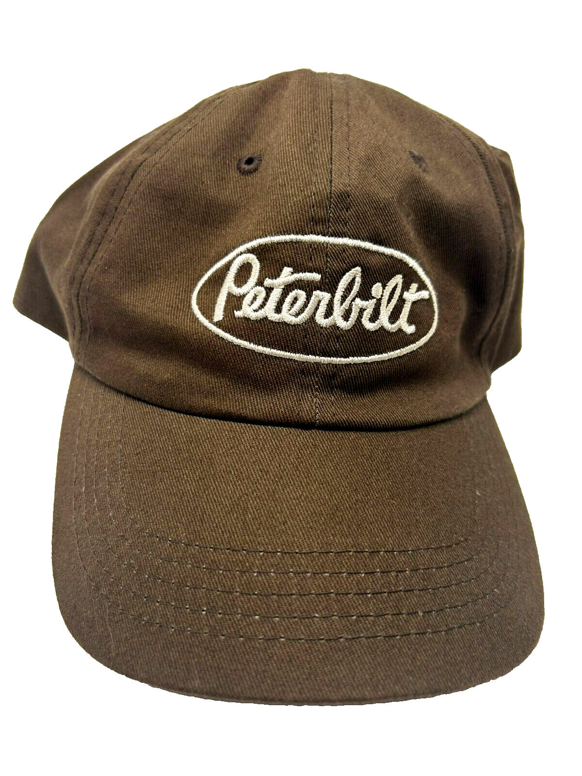 Peterbilt コーデュロイ ワークキャップ トラッカーキャップ Peterbilt Truck Dealer Hat Cap Strapback Brown Waterloo Iowa #26 C
