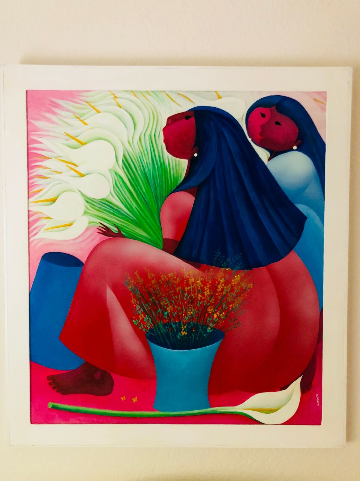 ALIZANDRO VALENCIA MEXICAN PAINTING - SIGNED | eBay
