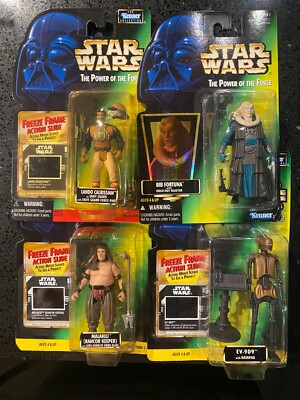 STAR WARS POTF2 JABBA'S PALACE Figures Lot of 4 EV-9D9 BIB FORTUNA LANDO MALAKIL
